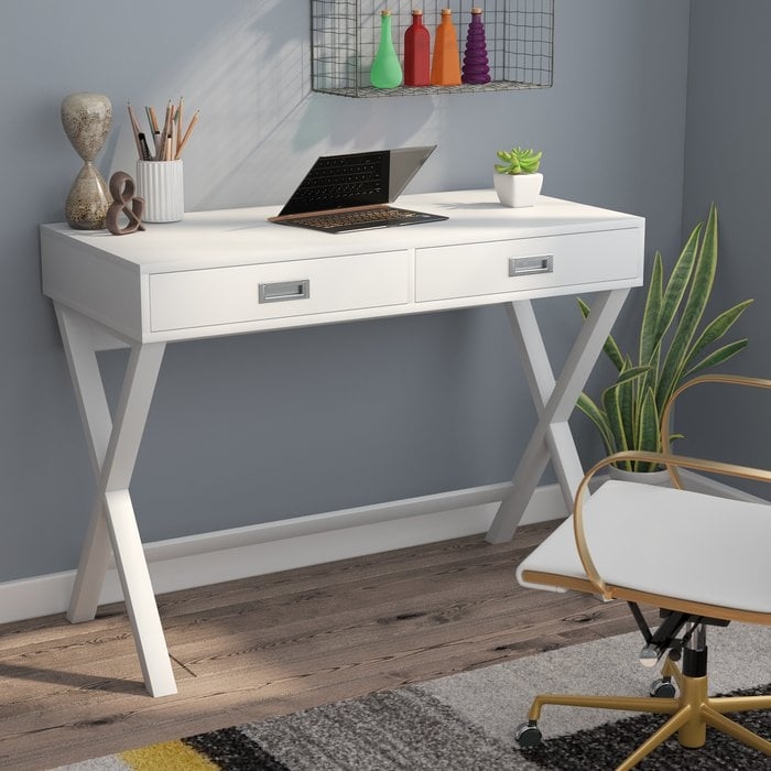 Bequette Solid Wood Writing Desk - Image 0