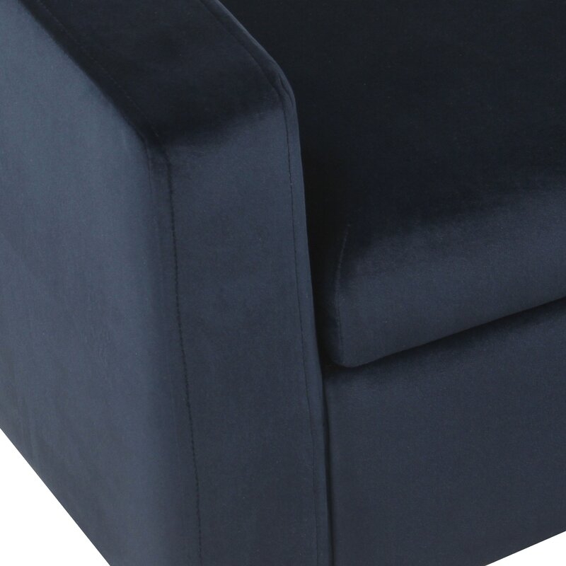 Mosier Upholstered Storage Bench, Dark Navy - Image 2