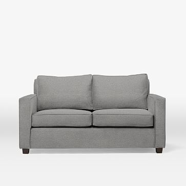 Henry 66" Loveseat, Chenille Tweed, Feather Gray - Image 0