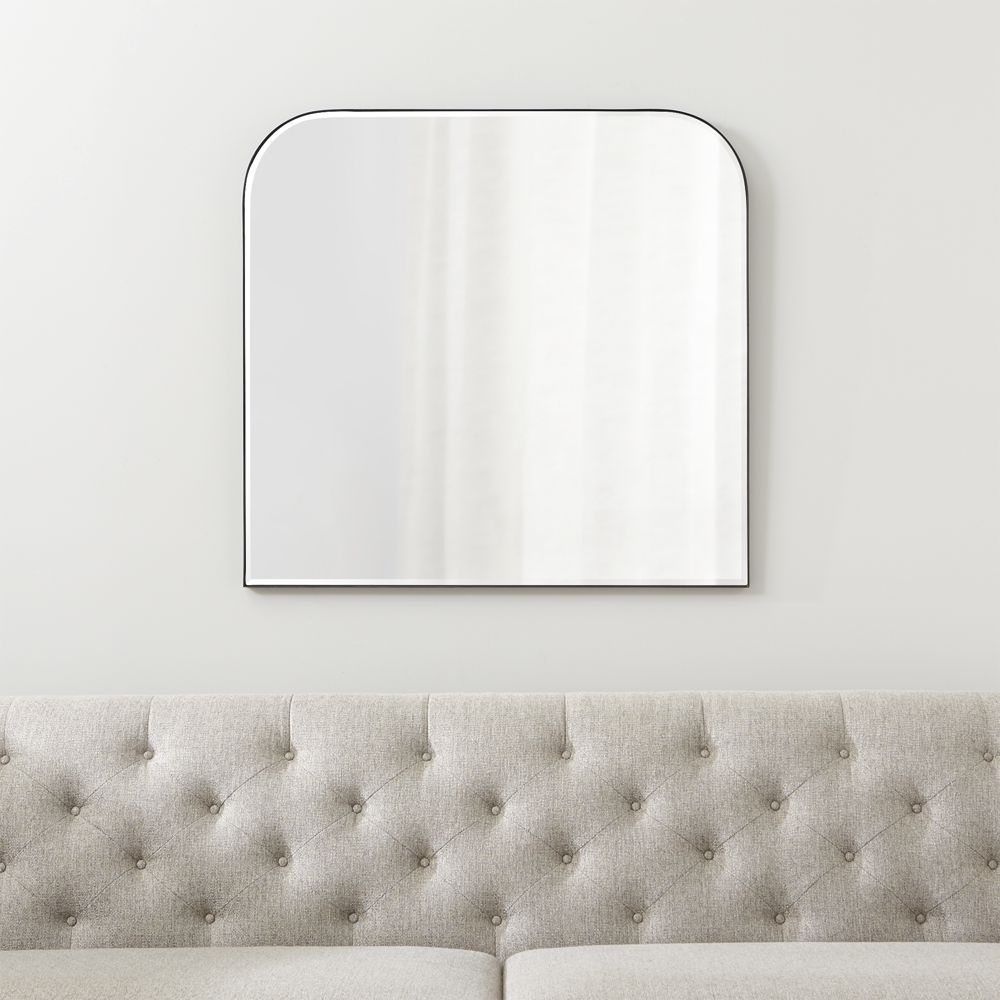 Edge Black Arch Wall Mirror - Image 1