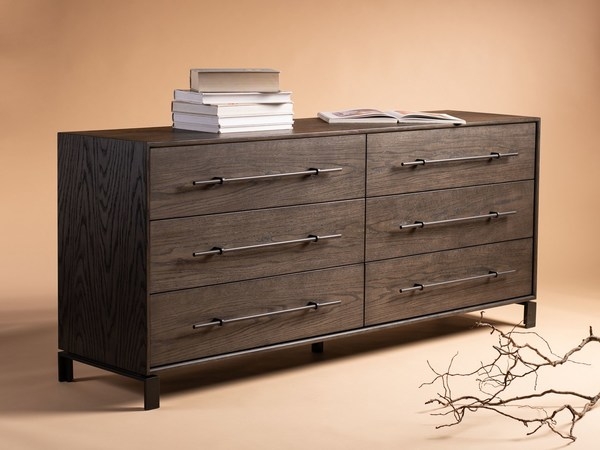 Simmons 6 Drawer Wood Dresser - Dark Walnut  - Arlo Home - Image 1