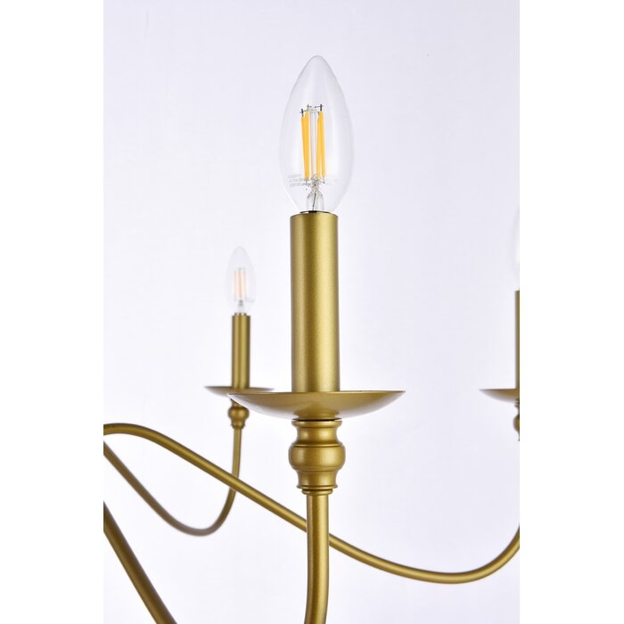 Hamza 6-Light Candle Style Chandelier - Image 2