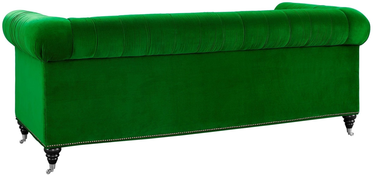 Lennon Green Velvet Sofa - Image 2