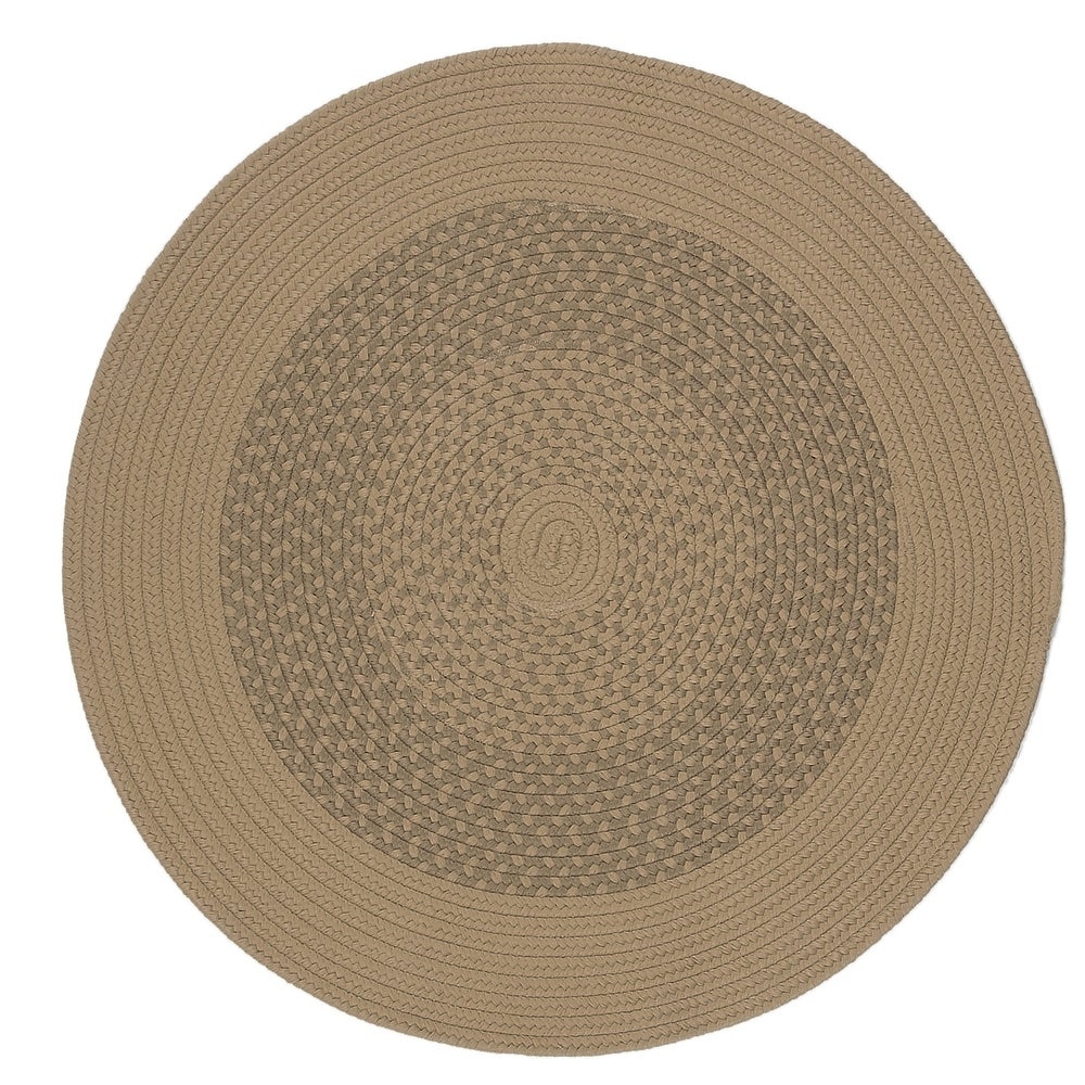 Colonial Mills Winterhold Indoor Outdoor Braided Round Rug - Natural - 6X6 - Image 0