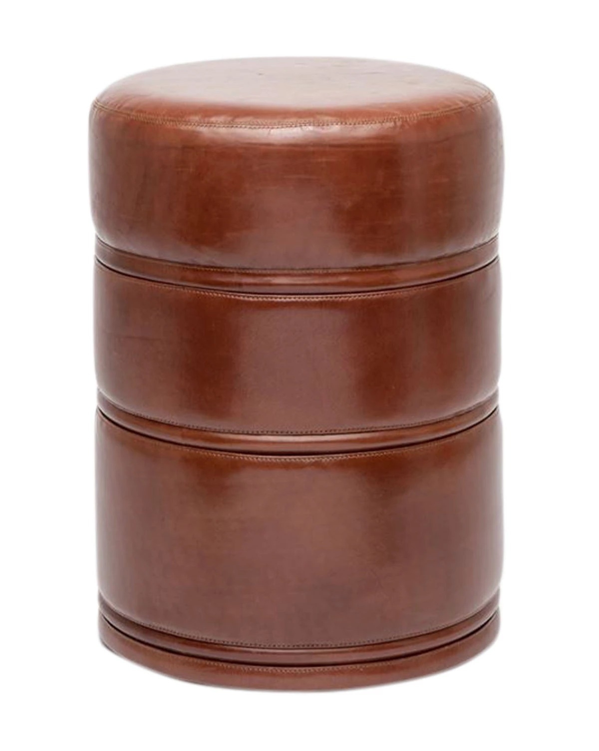 BECK LEATHER STOOL - TOBACCO - Image 0