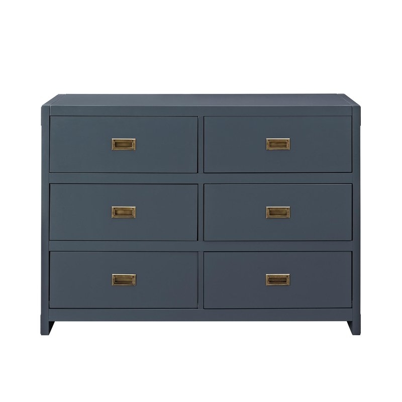 Benbrook 6 Drawer Double Dresser - Graphite Blue - Image 0