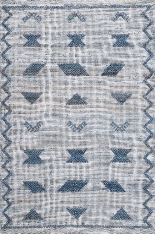 Loom 23 Flatwoven Aura Blue 7 ft. 6 in. x 9 ft. 6 in. Area Rug - Image 0