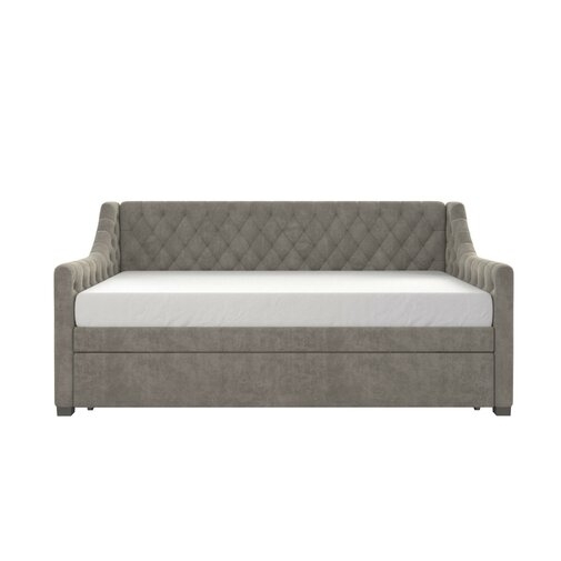 Monarch Hill Ambrosia Upholstered Twin Daybed with Trundle - Image 0