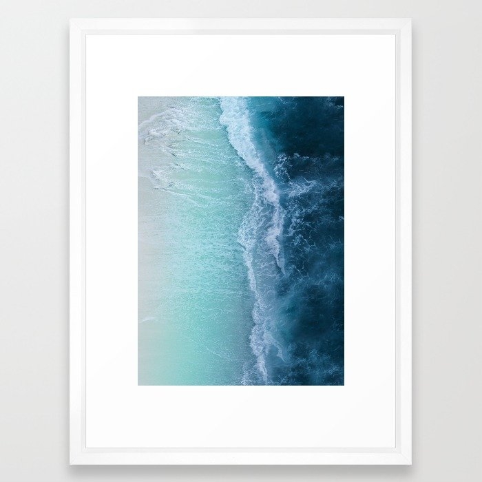 Turquoise Sea Framed Art Print - Image 0
