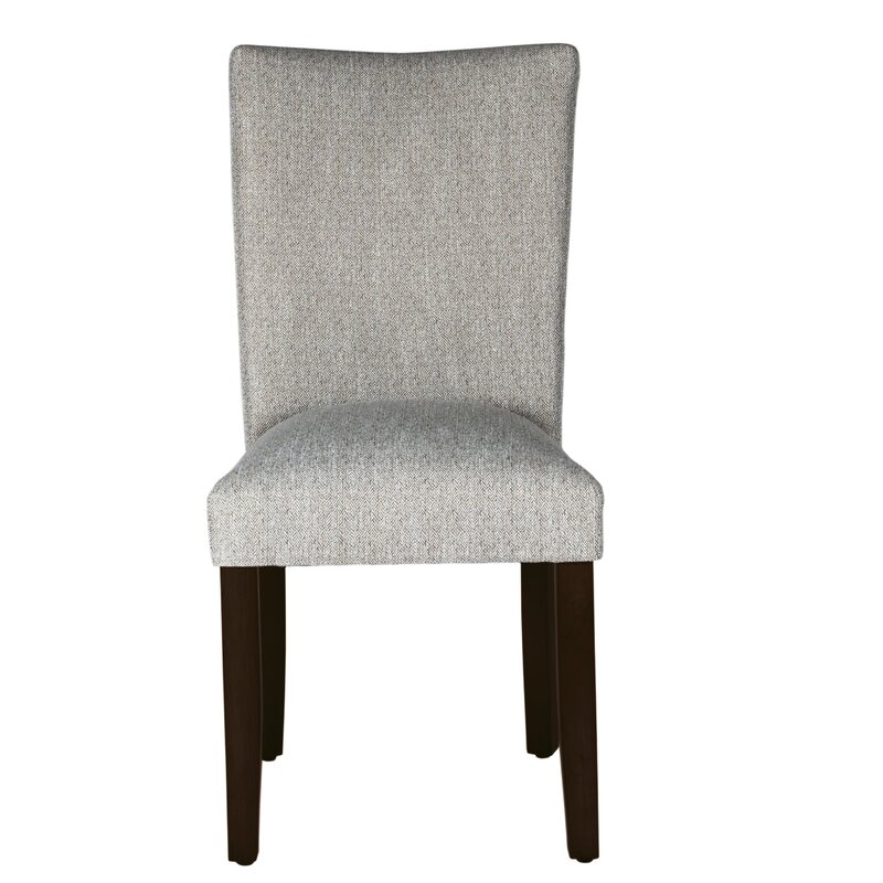 Rebersburg Upholstered Parsons Chair-Glenbriar Tweed - Image 0