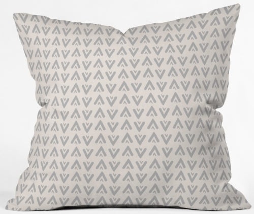 Grey arrows Throw Pillow - 20"x20" cover only - Image 0