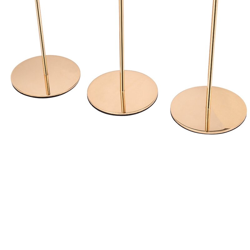 3 Piece Metal Tabletop Candlestick Set - Image 2