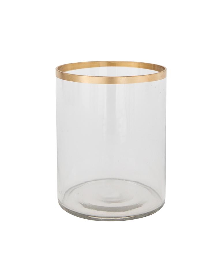 Gold Rim Glass Vase - Image 0