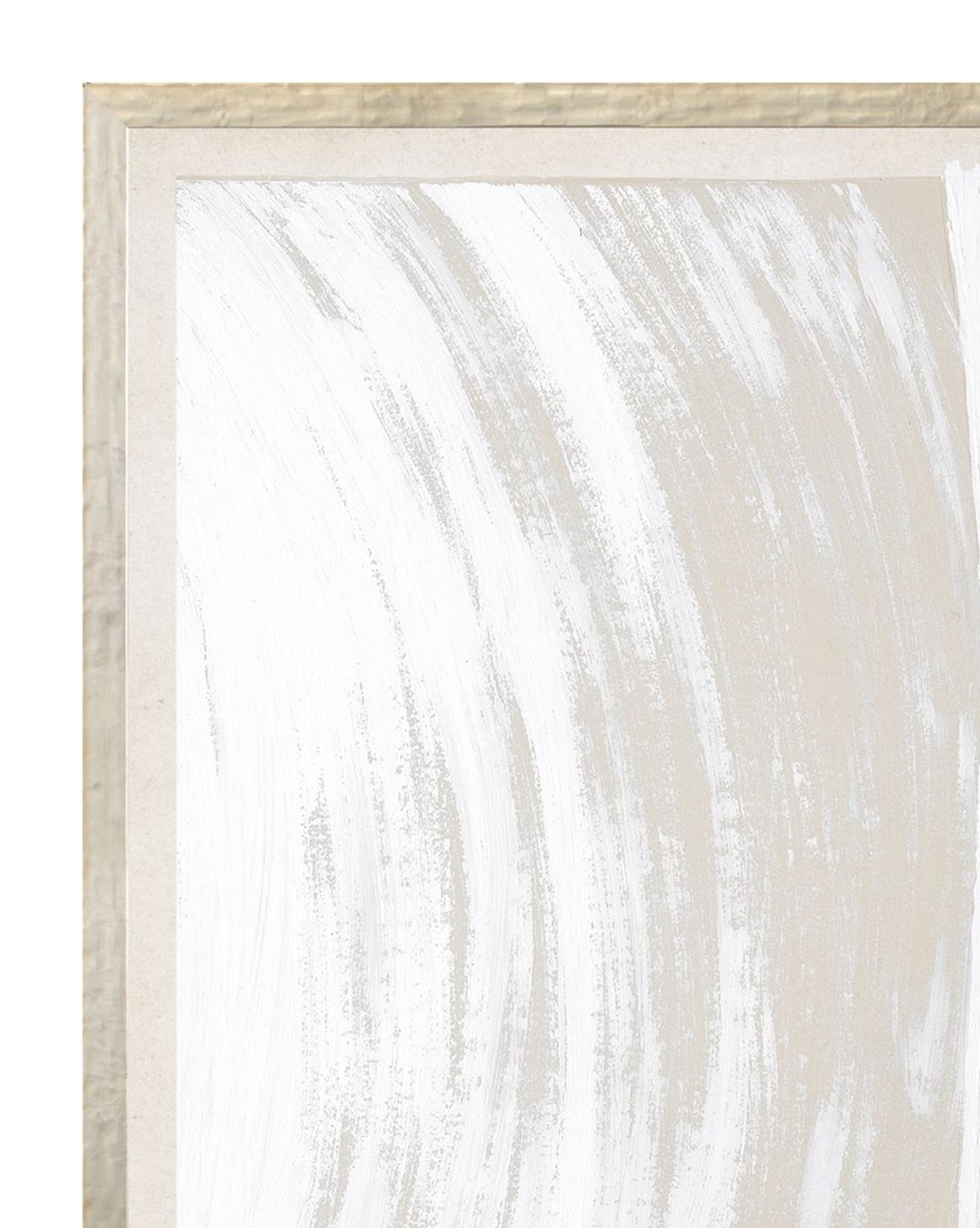 BEIGE ABSTRACT 4 Framed Art - 25" W x 33" H - Image 1