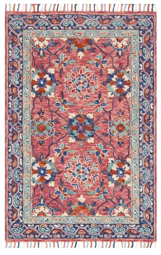 OLIDIA RUG, PINK AND BLUE 7'6 x 9'9 - Image 0