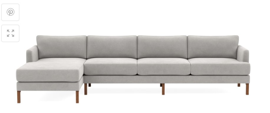 Winslow 4 seat left chaise sectional - Image 0