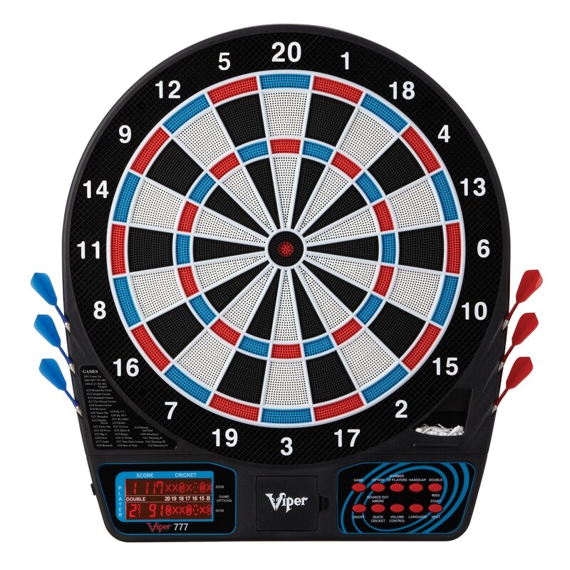 Espresso Viper Electronic Dartboard and Cabinet Set with Darts - Image 1