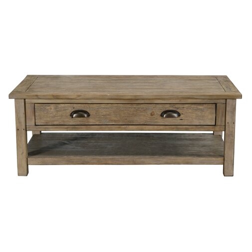 Enfield Driftwood Coffee Table with Storage - Image 1