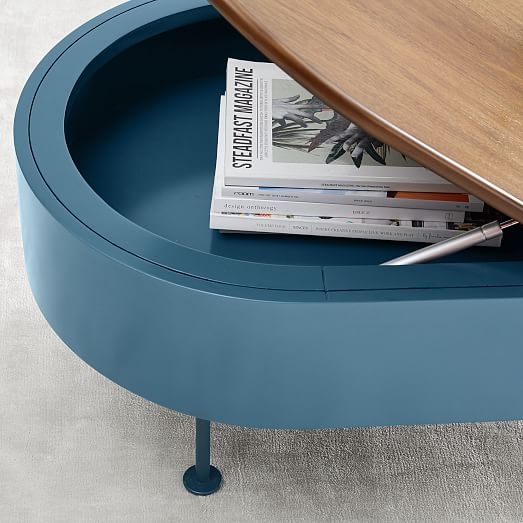 Ruby Storage Coffee Table - Petrol Blue - Image 2