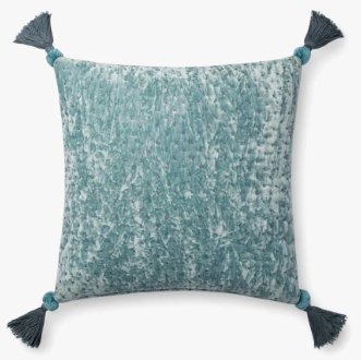 P0663 Blue / Grey Pillow with Poly Insert - Image 0