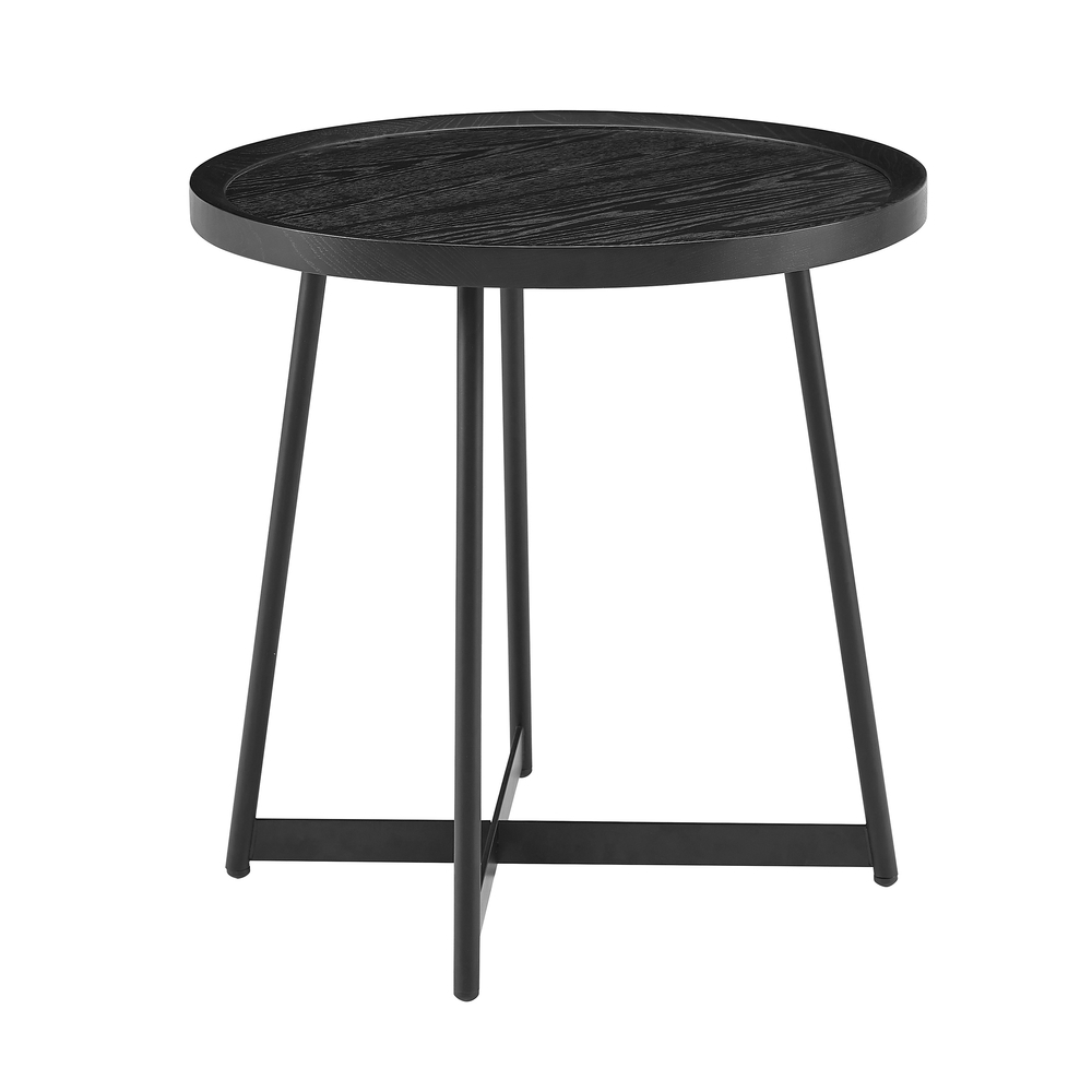 GWENETH SIDE TABLE, BLACK ASH - Image 0