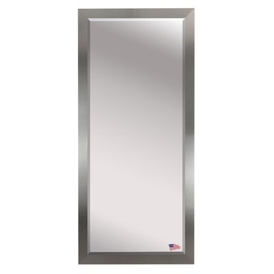 Beveled Brushed Nickel Wall Mirror - Image 0