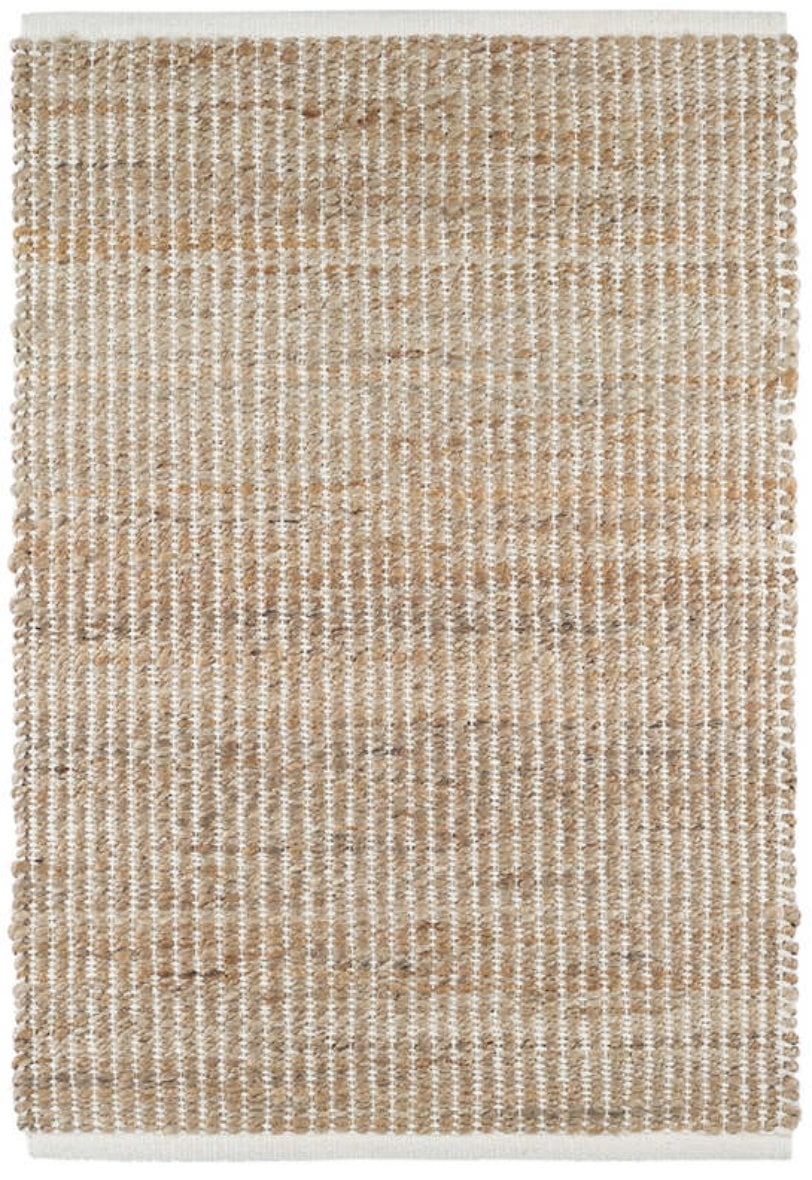 GRIDWORK IVORY WOVEN JUTE RUG - Image 0