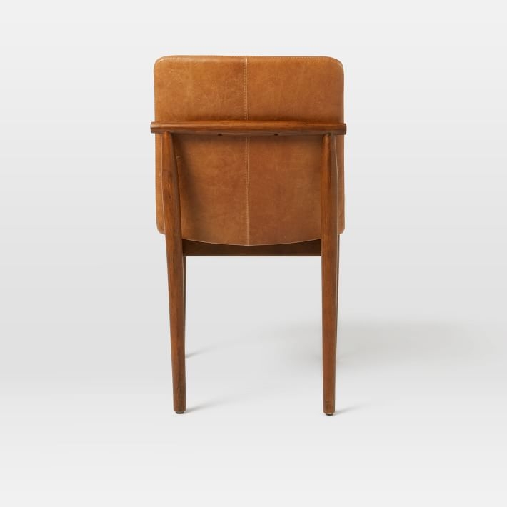 Framework Leather Dining Chair, Saddle Leather, Nut, Dark Walnut - Image 2