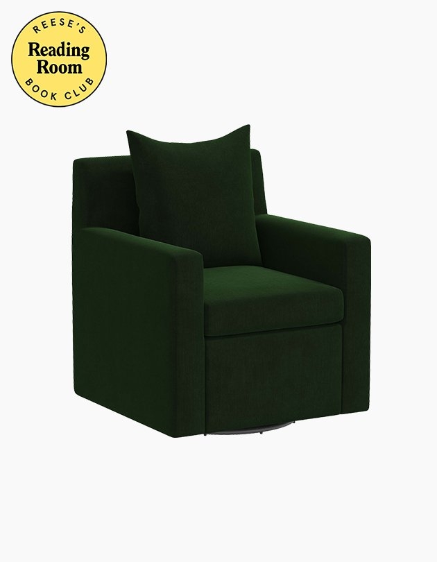 Elena Swivel Chair - Emerald Velvet - Image 0