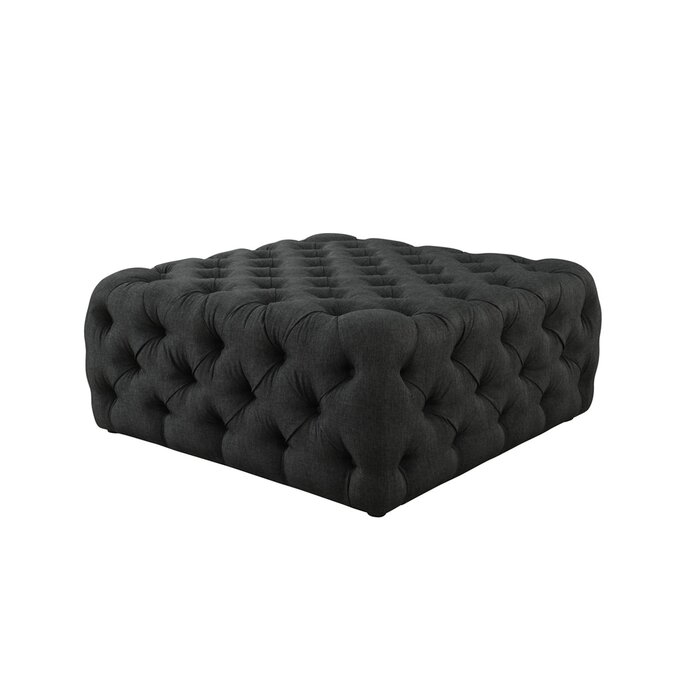 Allyesa 39" Wide Tufted Square Cocktail Ottoman - Image 1