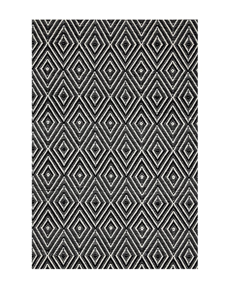 DIAMOND BLACK INDOOR / OUTDOOR RUG, 10' x 14' - Image 0