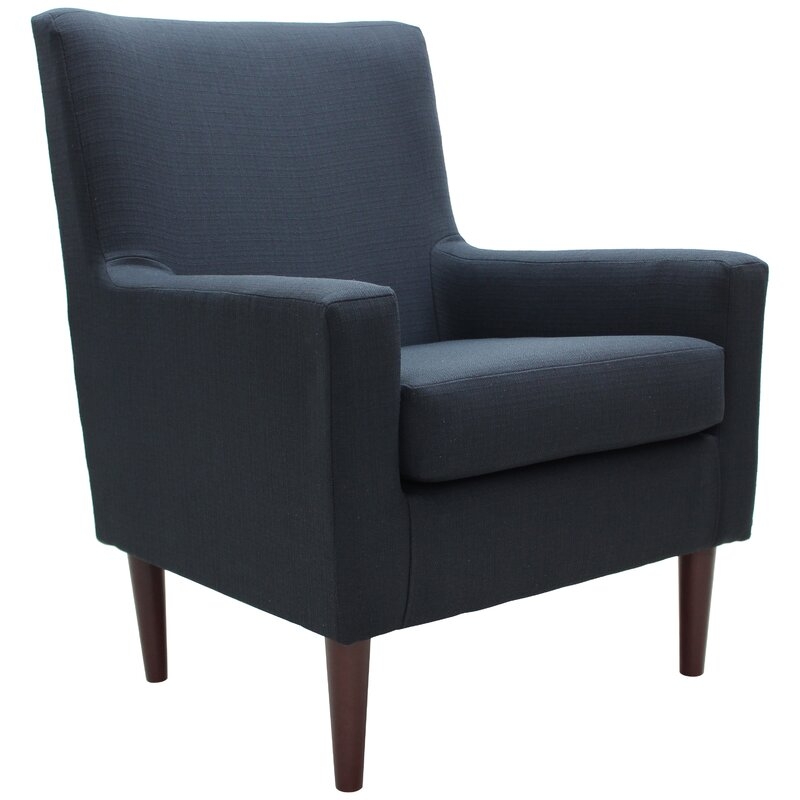 Donham Polyester Lounge Chair, Midnight Blue - Image 2