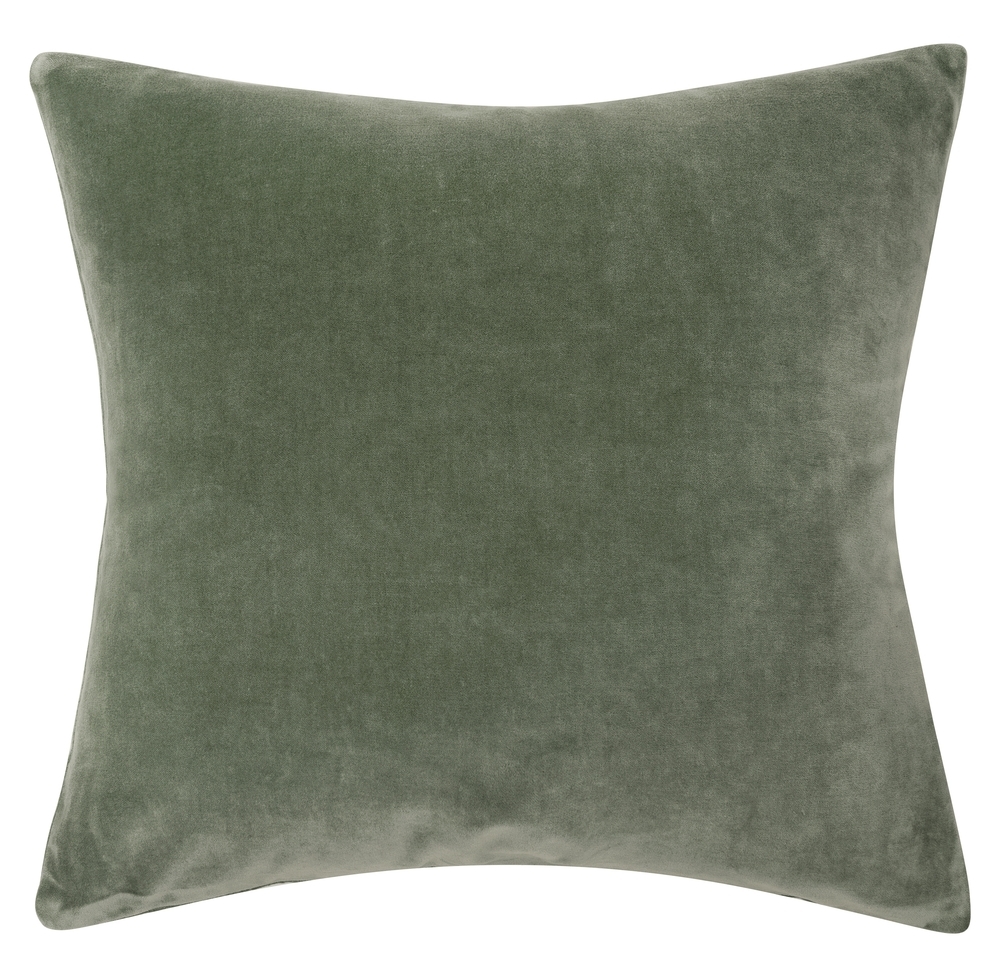 Charlotte Velvet Pillow, Moss Square - Image 0