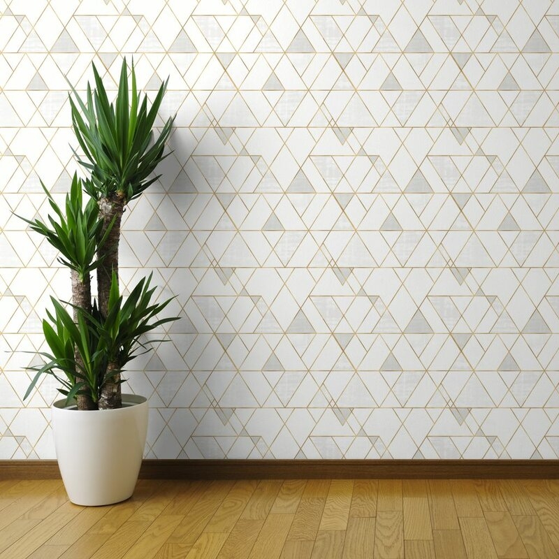 Clarkson Geometric Removable Peel and Stick Wallpaper Panel - 108" x 24" - Image 0