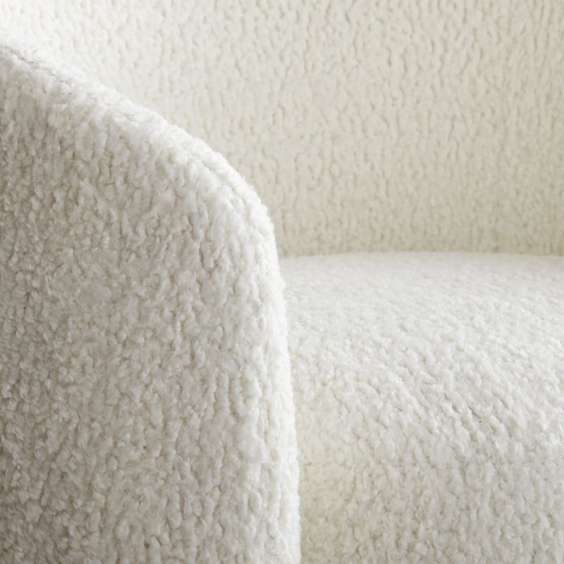 Fernie Chair, Lammy Fabric in Winter White - Image 3