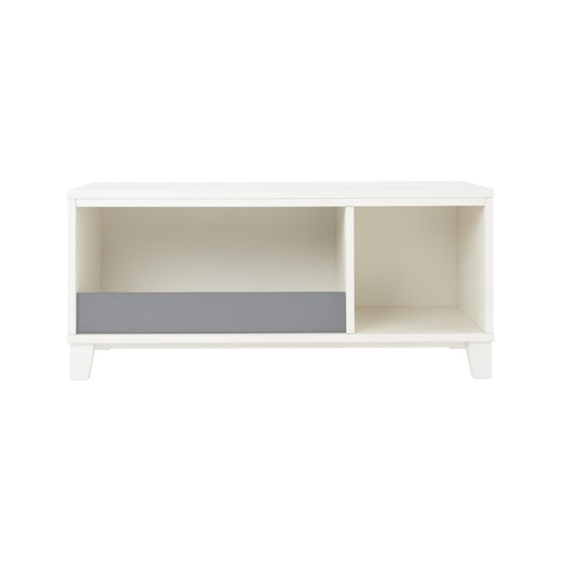 District 3-Cube Warm White Stackable Bookcase - Image 2
