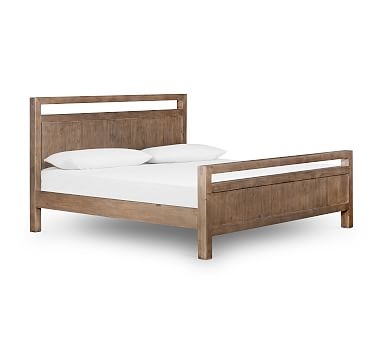 Beckett Reclaimed Wood Bed, King, Sundried Ash - Image 0