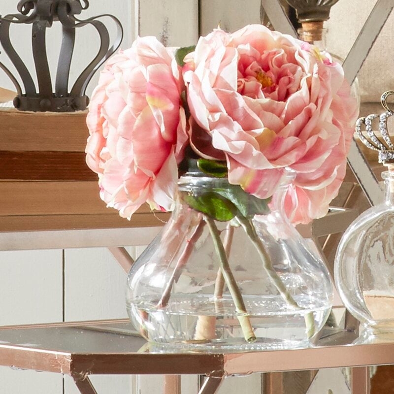 Fancy Roses Centerpiece in Vase - Image 1