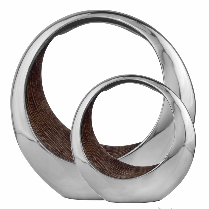 Dangelo Silver Ring Decorative Bowl-small - Image 0
