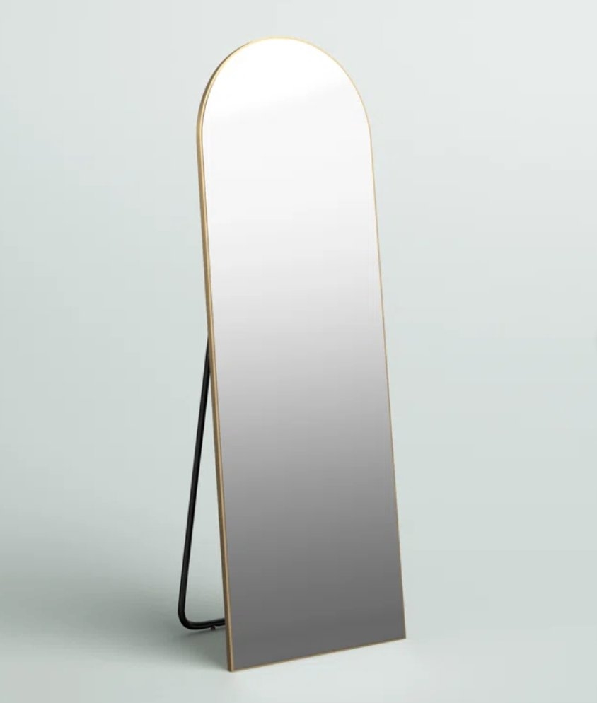 Greta Sleek Arched-Top Wall Mirror - Image 1