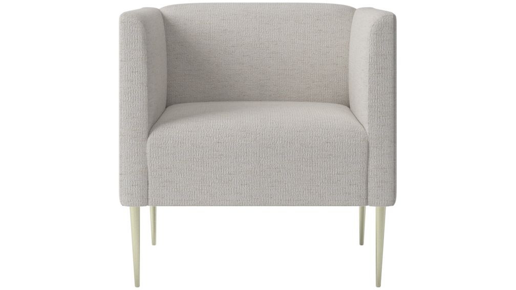 MARAIS ARMCHAIR WITH BRASS LEGS  Sunday, Curious, Linen - Image 0