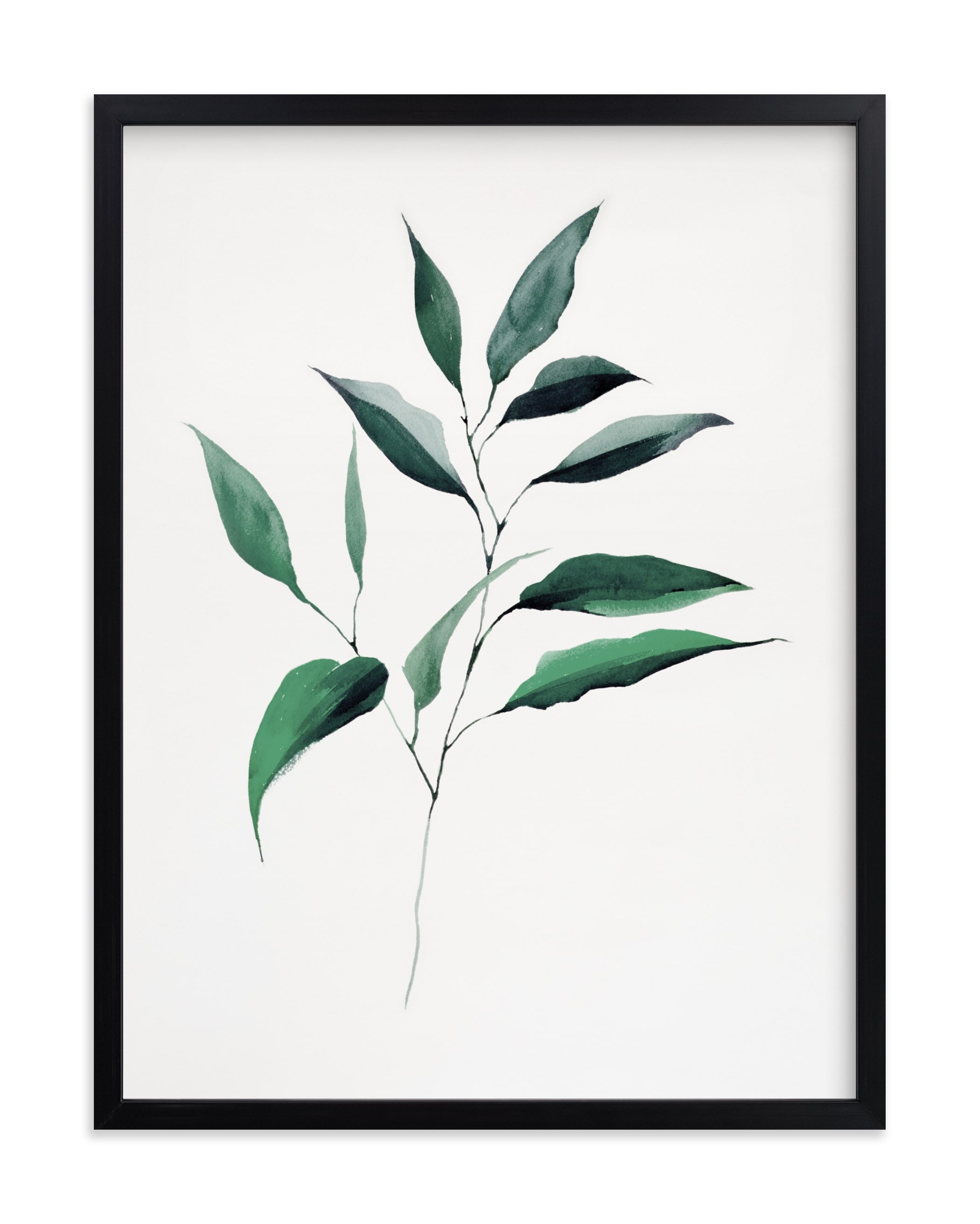 Magnolia Foliage // 18x24 // no Matte // White Wood Frame - Image 0
