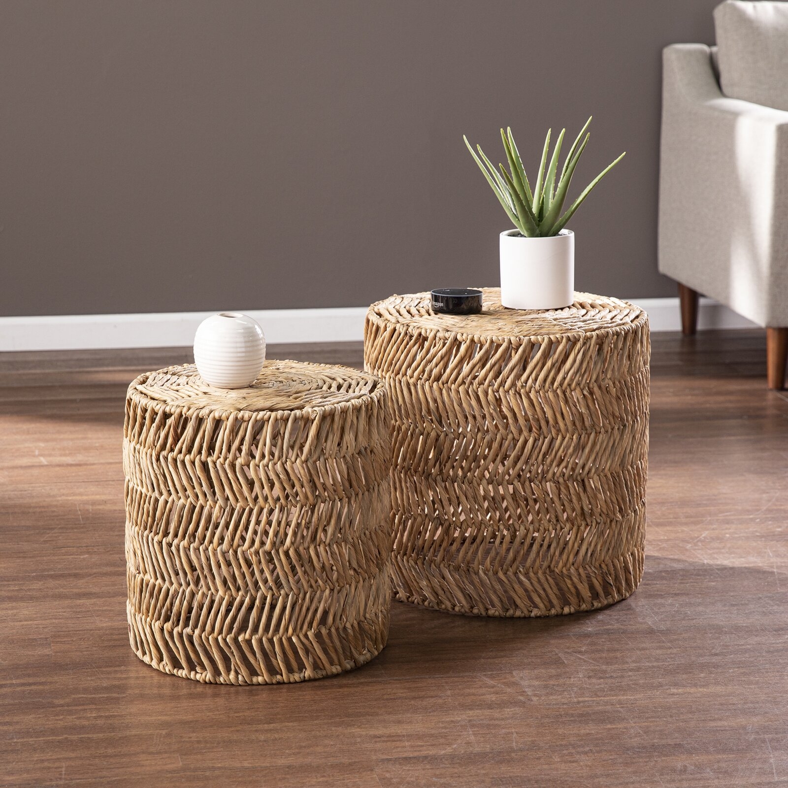 Davari Drum Nesting Tables (Set of 2) - Image 1