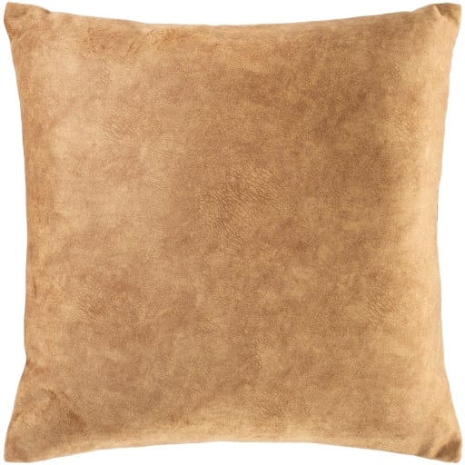 Collins Pillow, 20" x 20", Camel with poly insert - Image 0
