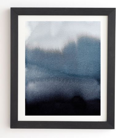 IN BLUE Black Framed Wall Art - Image 0