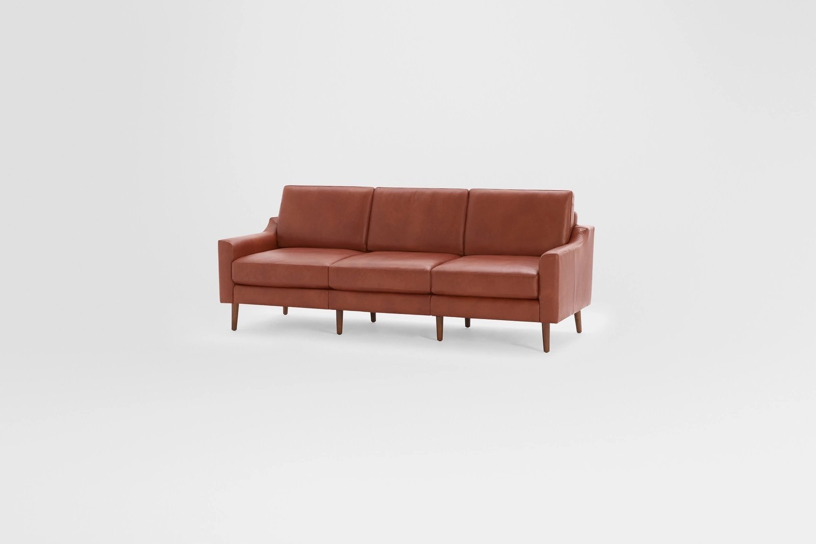 Nomad Leather Sofa - Chestnut - Image 1