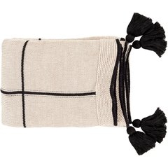 Kabir Throw Blanket, Black - Image 1