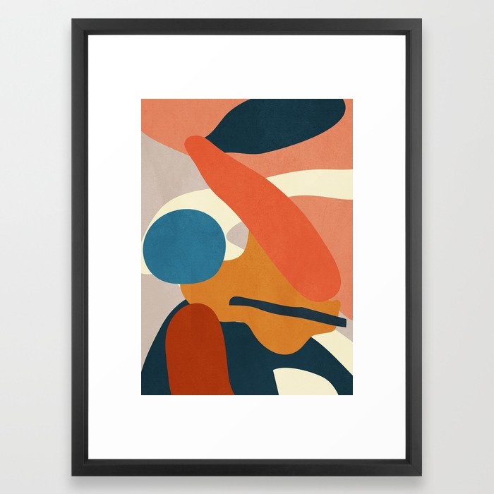 Abstract Art 43 Framed Art Print by ThingDesign - Image 0