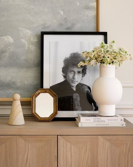 White Textured Ceramic Vase - Image 1