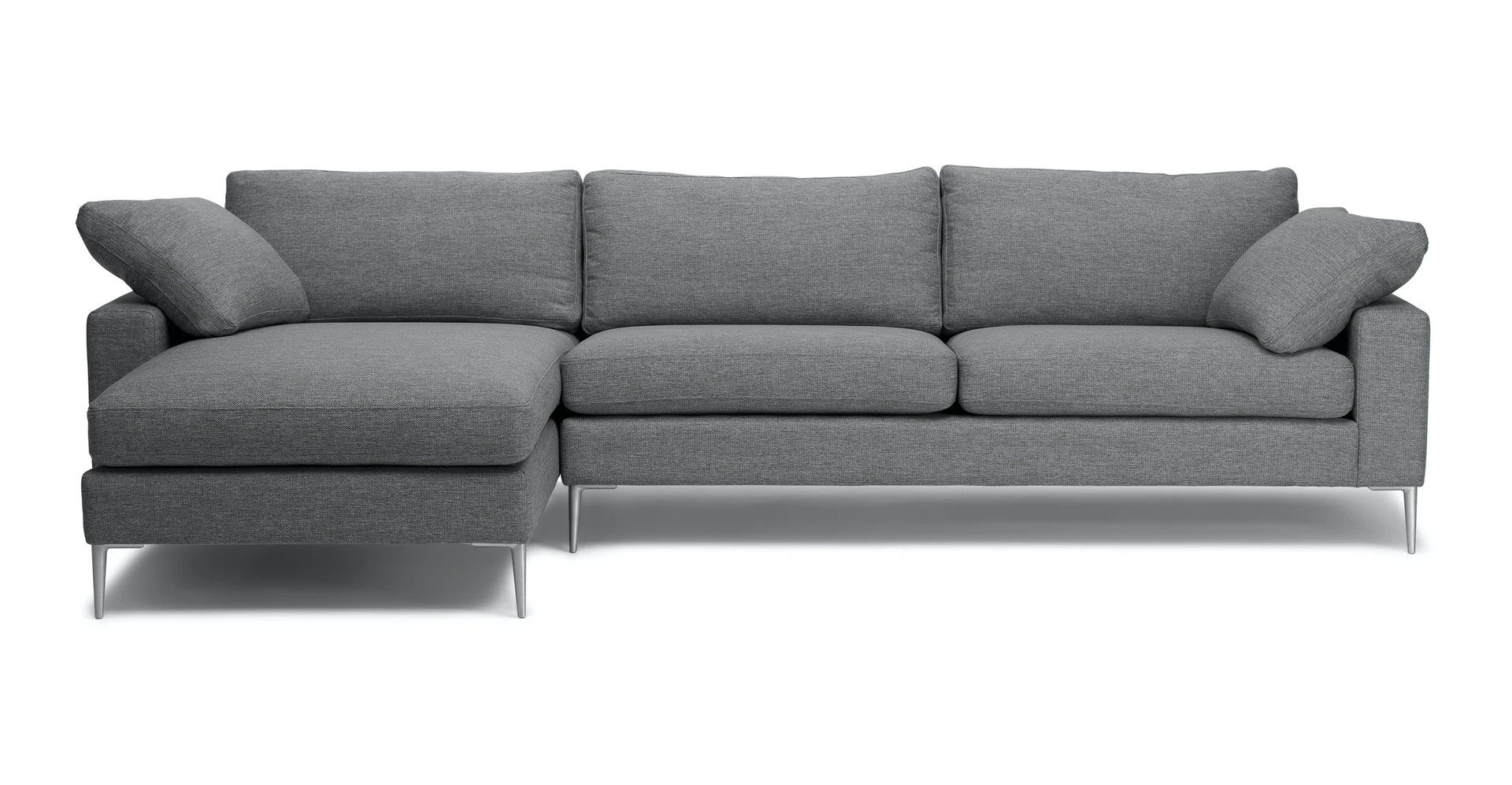 Nova Gravel Gray Left Sectional Sofa - Image 0